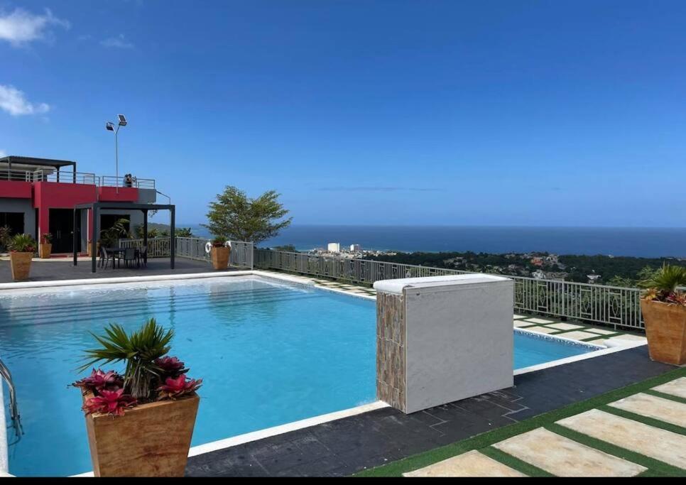 Villa La Rosa With Spectacular View Of Очо-Риос Экстерьер фото